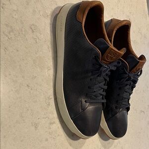 Cole Haan Navy and Brown Grandpro Leather Sneakers 13